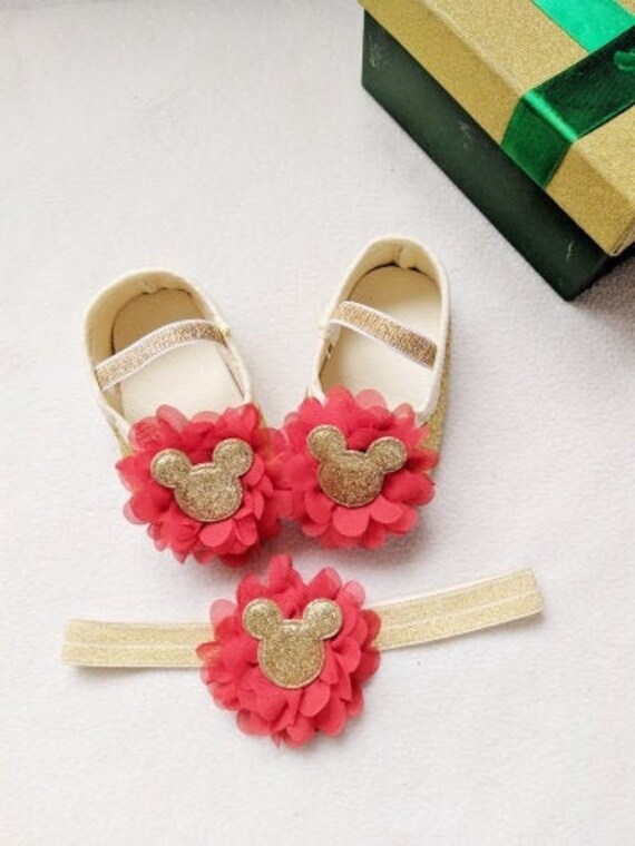 gold glitter baby shoes