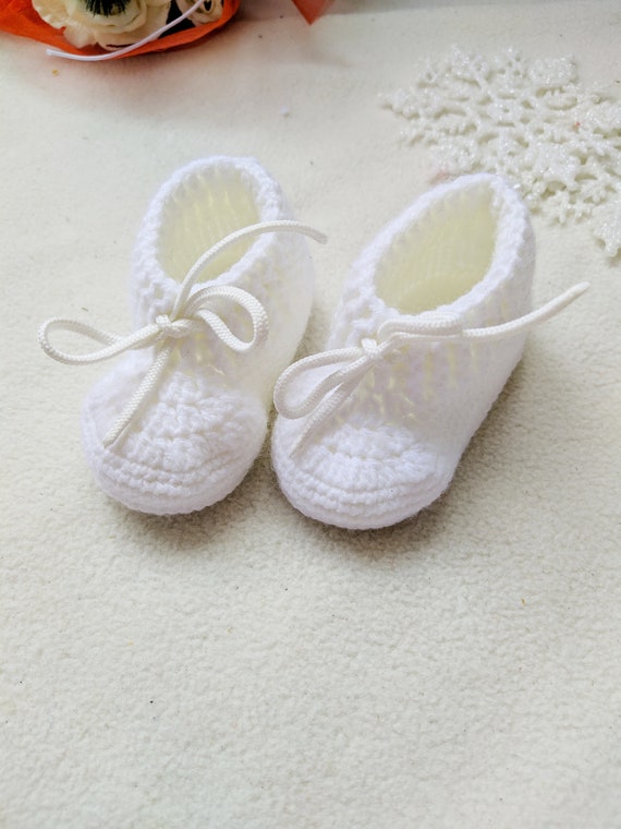 baptism booties boy
