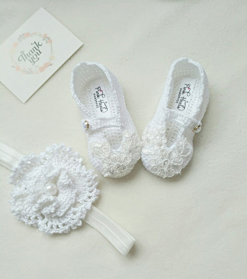 christening booties girl