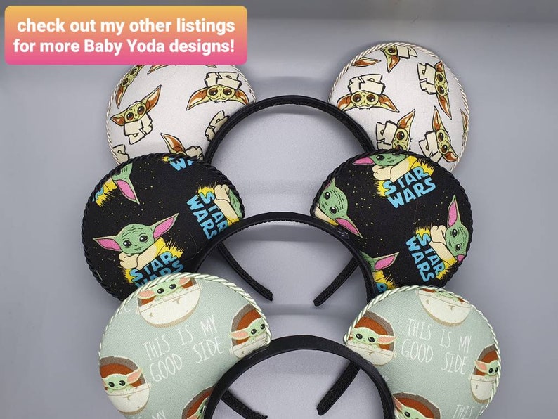 Download Baby Yoda The Child Mickey Ears | Etsy