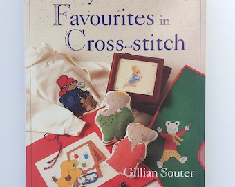 Storybook Favourites in Cross-stitch by Gillian Souter, preloved vintage craft book, cross stitch patterns