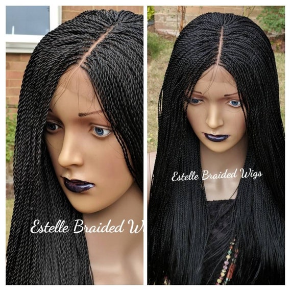 Ready To Ship Braided Wig Micro Twist Braids Wig Million Etsy