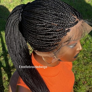Full Lace Wigs for Black Women Small Sized Braids Small Box