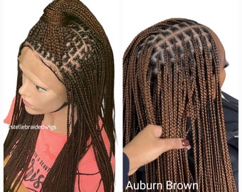 Ready To Ship! Lightweight Knotless Braids, Full Lace Braids, Braided Wig, Braids Wig, Lace Frontal, Box Braids, Small Sized Braids