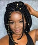 Ready To Ship! Braided Wig, Braids Wig, Bob Braids Wig, Shoulder Length, Box Braids Wig, Black Wig, Bob, Wig For Black Women 