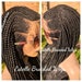 Braided Wig, Lace Front Braids Wig, Cornrow Braids, Full Frontal Lace Wig, Braided Lace Wig, Box Braids Wig, Fulani Braids 