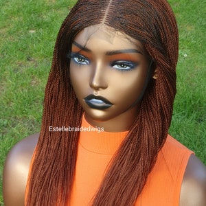 Ready To Ship! Braided Wig, 16 Inches, Braids Wig For Black Women, Micro Twists Wig, Million Braids Wig, Senegalese Twists, Shoulder