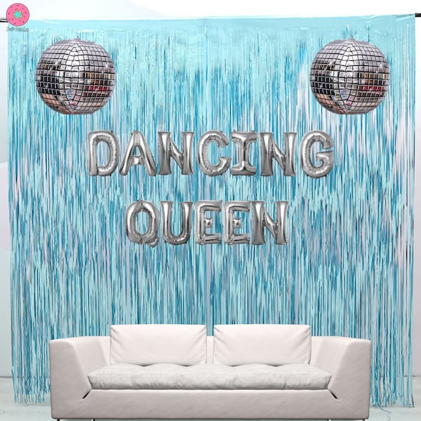 Dancing Queen Bachelorette Decor Set| Mamma Mia Theme Bach Party Last Disco Silver 60s 70s Retro Groovy 80s 90s Balloons 17th birthday