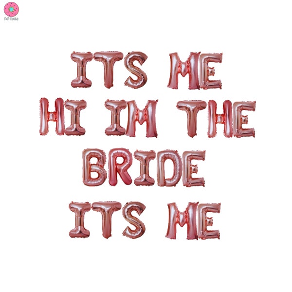 Its Me Hi Im The Bride Its Me banner 16 inches |Funny Bachelorette Taylor Swift Song Theme Retro Groovy Bach Party