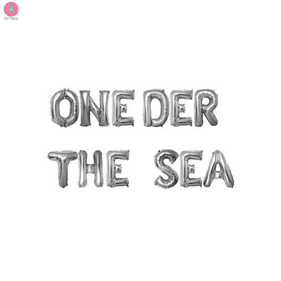 Oneder The Sea banner 16 inches | 1st birthday Party Under The Sea Theme  Ocean Theme Mermaid birthday Theme Party