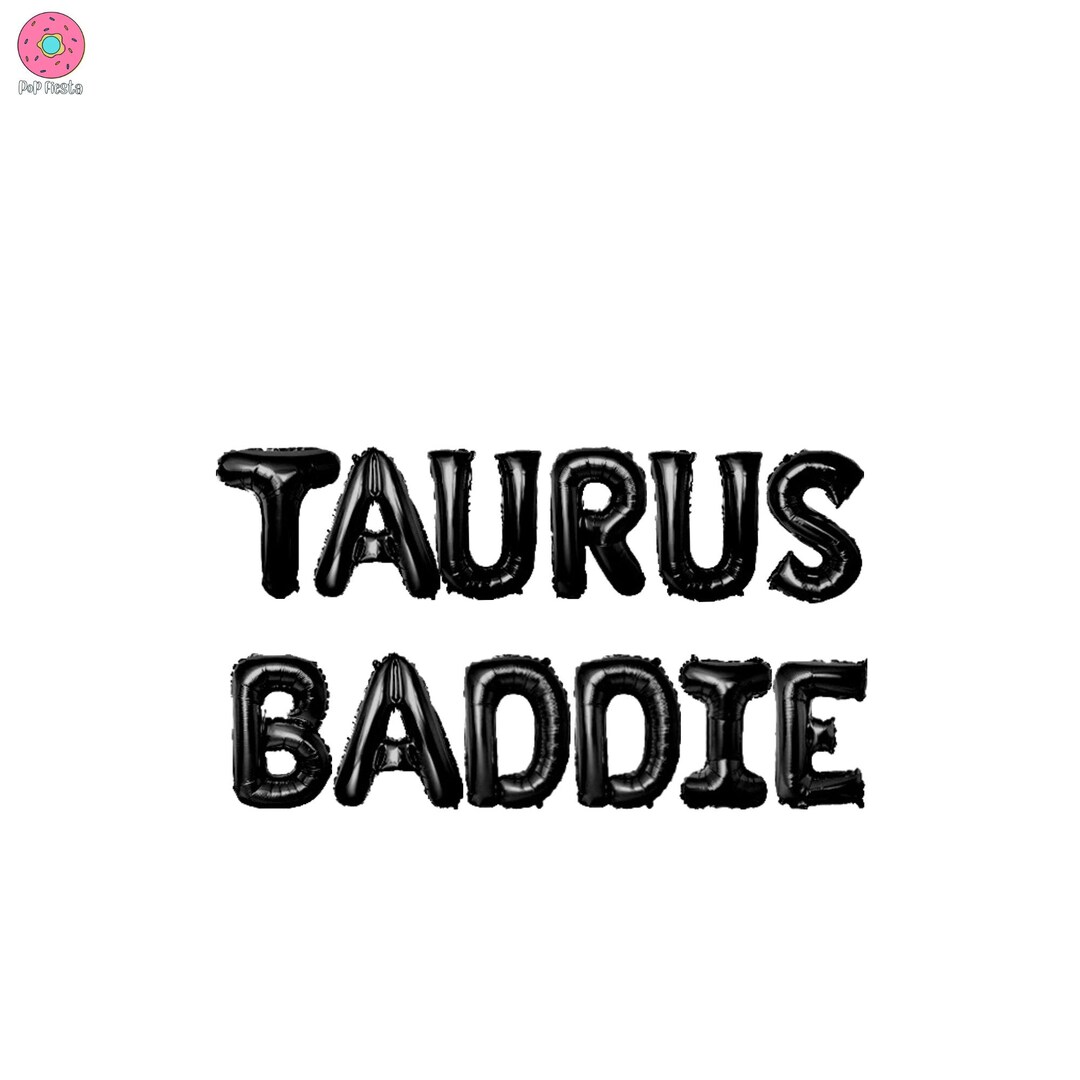 Taurus Baddie Banner 16 Inches Zodiac Taurus Birthday Horoscope