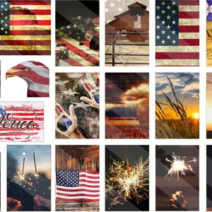 4th of July Stickers - Rustic Country Independence Day - Summer Planner Stickers