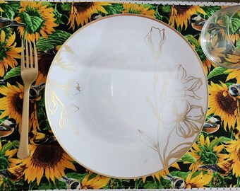 Set of 4 sunflower placemats