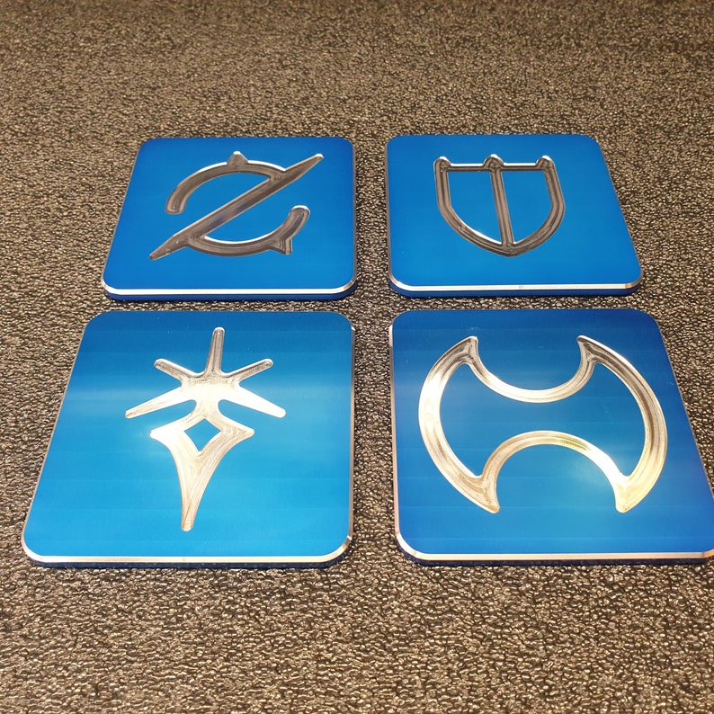 FFXIV Final Fantasy Aluminium Drink Coasters Etsy