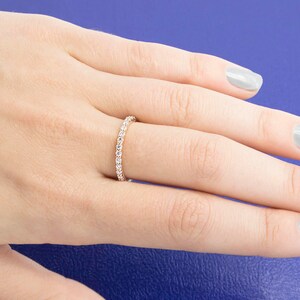 Petite Eternity Ring Round Diamond Shared Prong  0.60 ctw. LR7558R