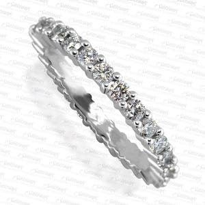 Eternity Ring Round Diamond Common Prong 0.85ctw. LR7557