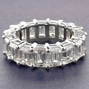 Emerald Cut Diamond Eternity Ring 9.0 ctw.  LR6259