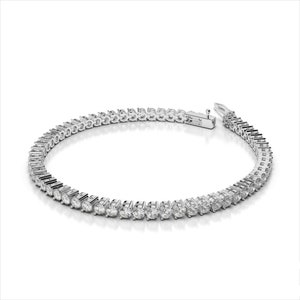 Two Prong Diamond Tennis Bracelet 14K Gold LB-165