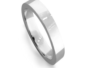 4.0 MM Flat Wedding Band. LR5413