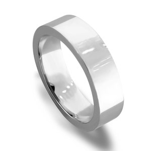 6MM Flat Wedding Band. LR5408M
