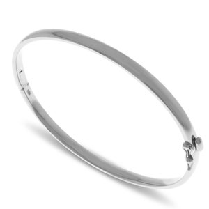 6.00 mm Solid Gold Bangle Bracelet. BB106-6.0mm