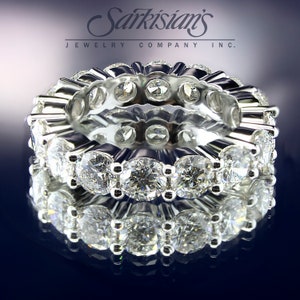 Eternity Ring Round Diamond  Shared Prong 5.25 ctw. LR7550