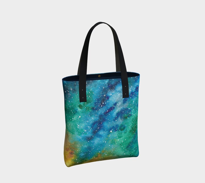Reusable Grocery Bag Shoulder Bag Canvas Tote Bag Handbag Large Tote Beach Bag Ocean Market Bag Celestial Gift School Bag Book Bag