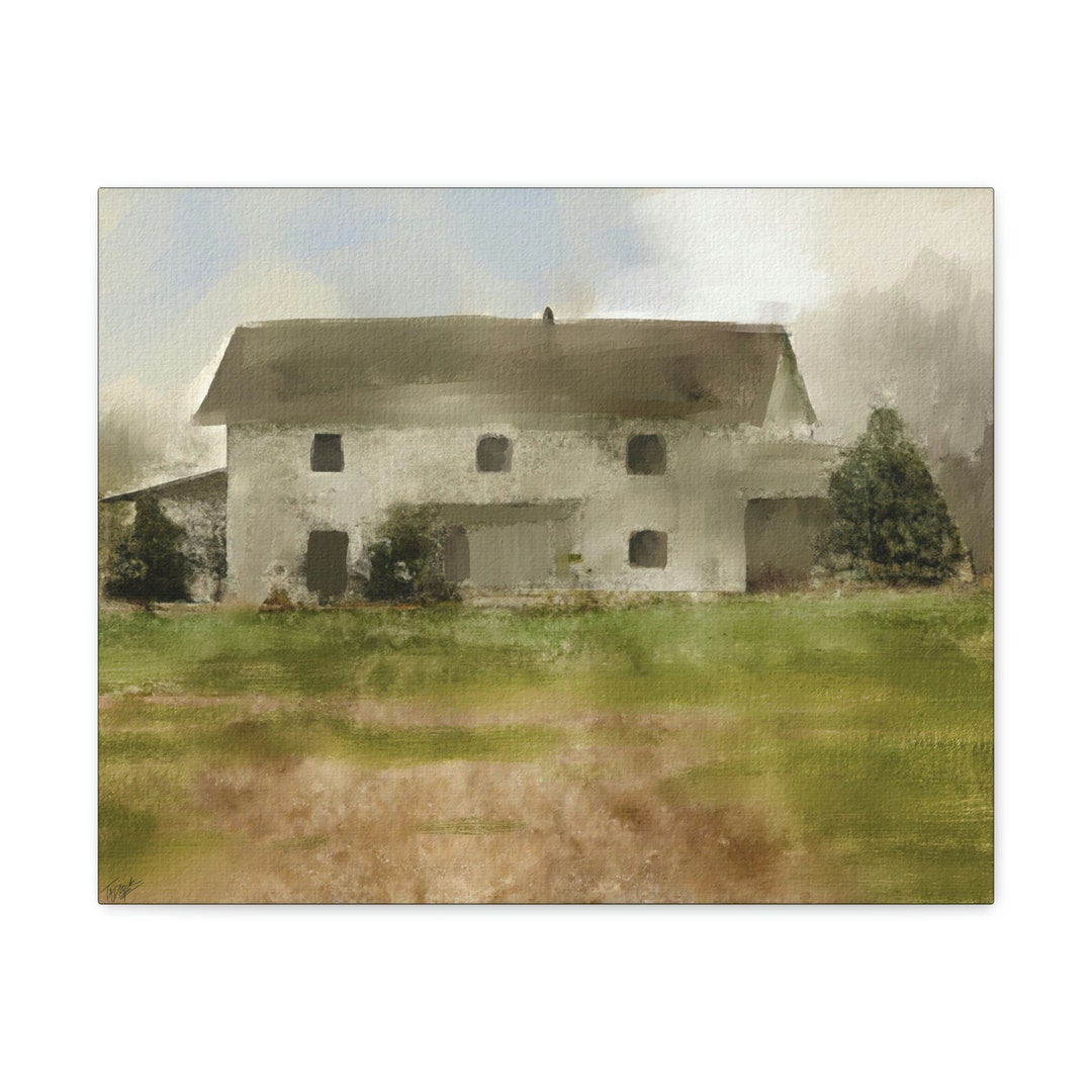 Farmhouse #1 Gallery Wall Art, Farmhouse Painting, Farmhouse Art, Home ...