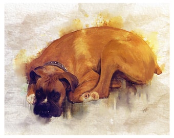 Retratos de mascotas personalizados / Ilustración de retrato de mascotas / Retrato digital de mascotas / Arte de mascotas imprimible / Diseños personalizados de mascotas ∙ Personalizado