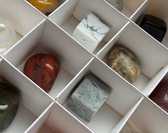 Mystery Crystal Box: 16 Assorted Gemstones Healing Crystals Gift Set
