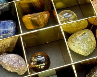Mystery Crystal Box: 16 Assorted Gemstones Healing Crystals Gift Set