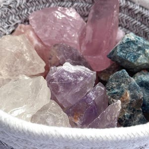 Bulk Raw Gemstone Lot: Natural Rough Crystals for Jewelry Making Tumbling Crafting (100g-500g)