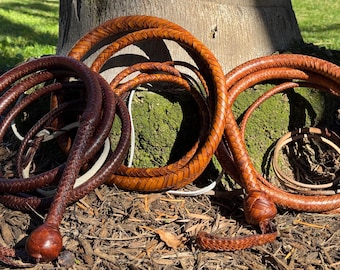 INDIANA JONES - F&G CUSTOMS Starter Whip - Desgastado y estilizado según la elección de la película, además de Free Fall y Cracker