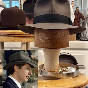 INDIANA JONES - “Seaplane Gray” by F&G Customs Screen-Accurate Rabbit Medium-weight Weathered Legendary Indy RAIDERS Bespoke Fedora Hat