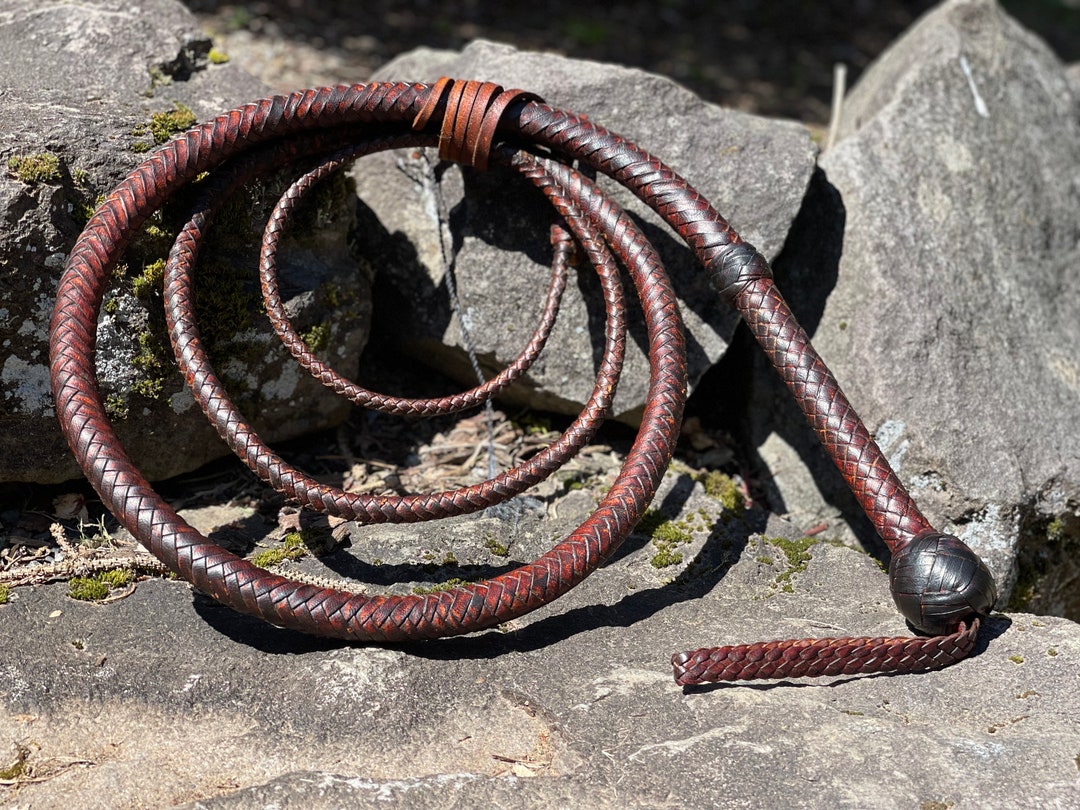 Fouet En Cuir De Kangourou 8 Pieds - Style Indiana Jones - Marque Ardour Crafts