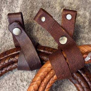 INDIANA JONES - F&G CUSTOMS Whip Holder Belt Strap Holster with Uni-Directional Snap