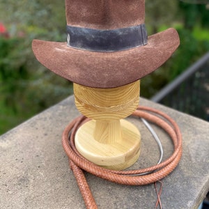 INDIANA JONES - F&G CUSTOMS Screen-Accurate Rabbit Medium-weight or Heavyweight Felt Fedora Hat Weathered Legendary Indy Bespoke Fedora Hat