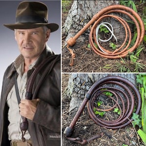 Látigo de canguro INDIANA JONES de F&G Customs - El látigo de canguro incluye un soporte para látigo GRATIS. imagen 10