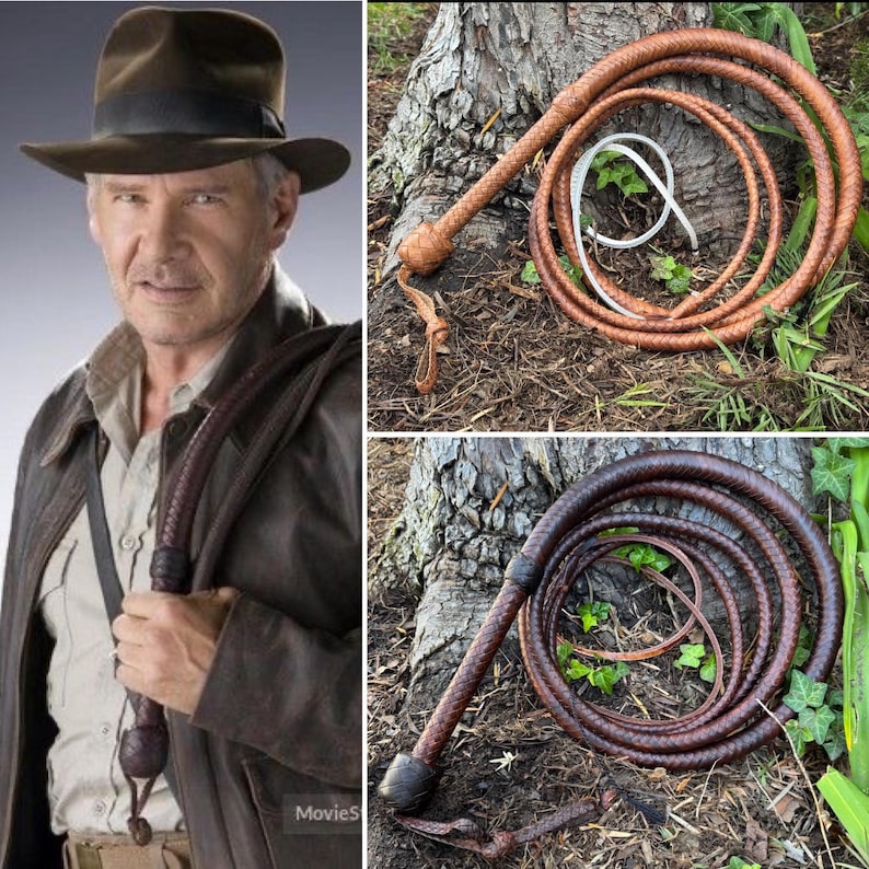 Látigo de canguro INDIANA JONES de F&G Customs - El látigo de canguro incluye un soporte para látigo GRATIS. imagen 10
