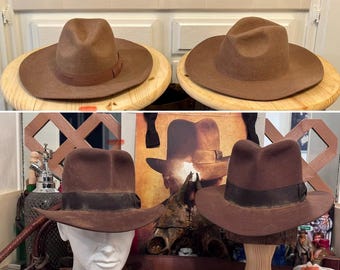 Servicio de remodelación, moldeado y restauración de sombreros INDIANA JONES para tu Fedora Indy