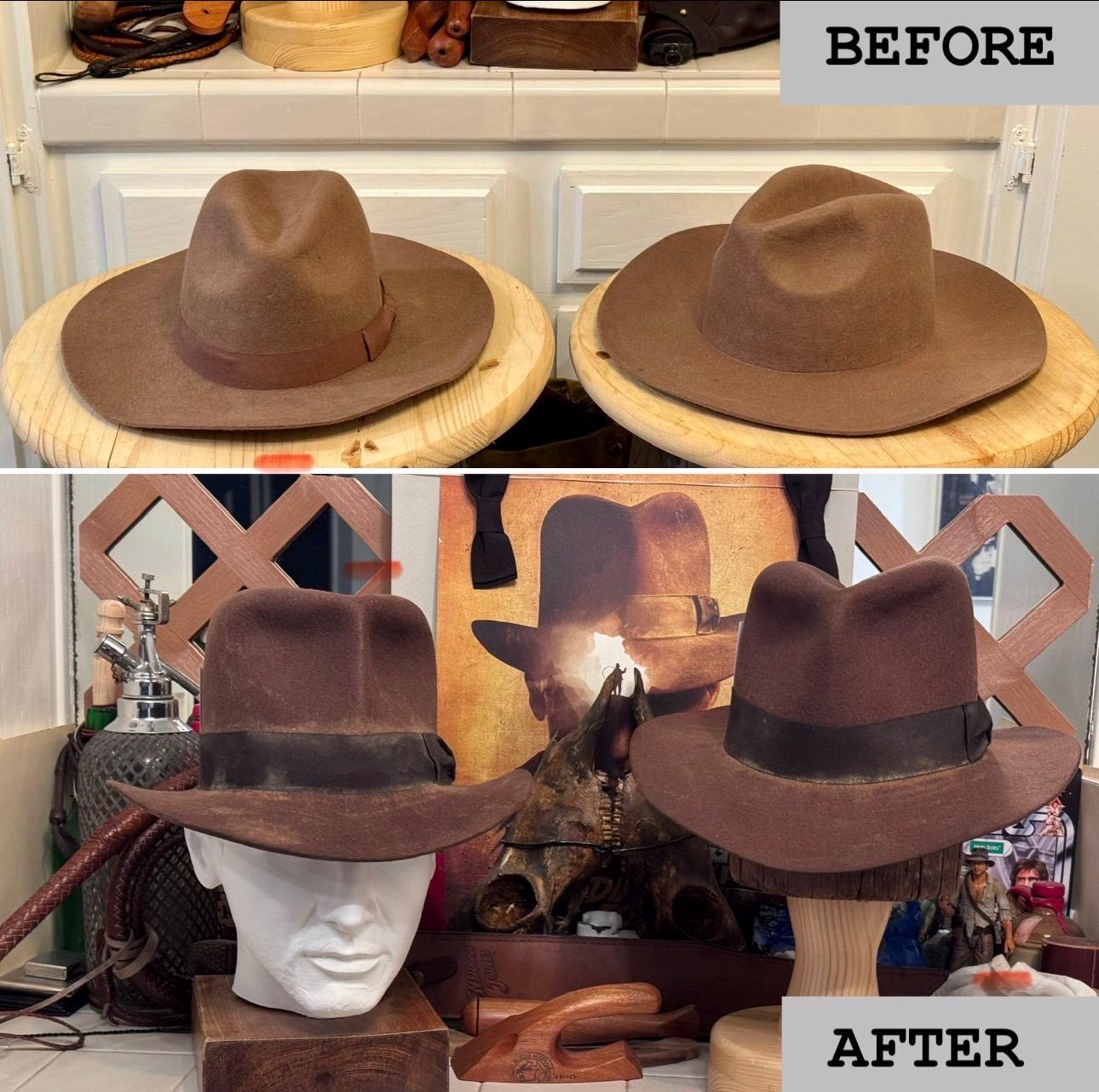 INDIANA JONES 劇中レプリカ ハット ☆ USA製 90s INDIANA JONES 劇中レプリカ ウール ハット