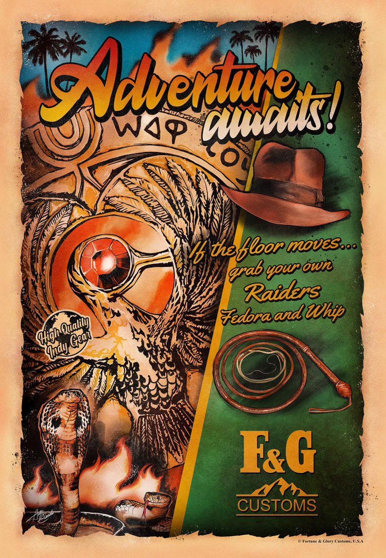 Látigo de canguro INDIANA JONES de F&G Customs - El látigo de canguro incluye un soporte para látigo GRATIS. imagen 19