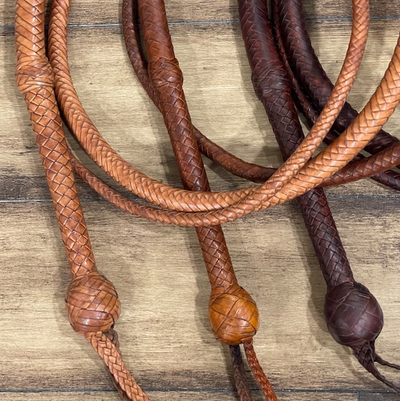 INDIANA JONES - F&G CUSTOMS Cosplay Leather Bullwhip Weathered and