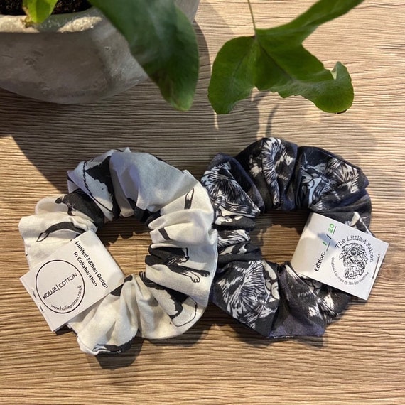 HollieCotton | The Littlest Falcon - Limited Edition Cat Print Scrunchies - Cat Nap/Multi Cat
