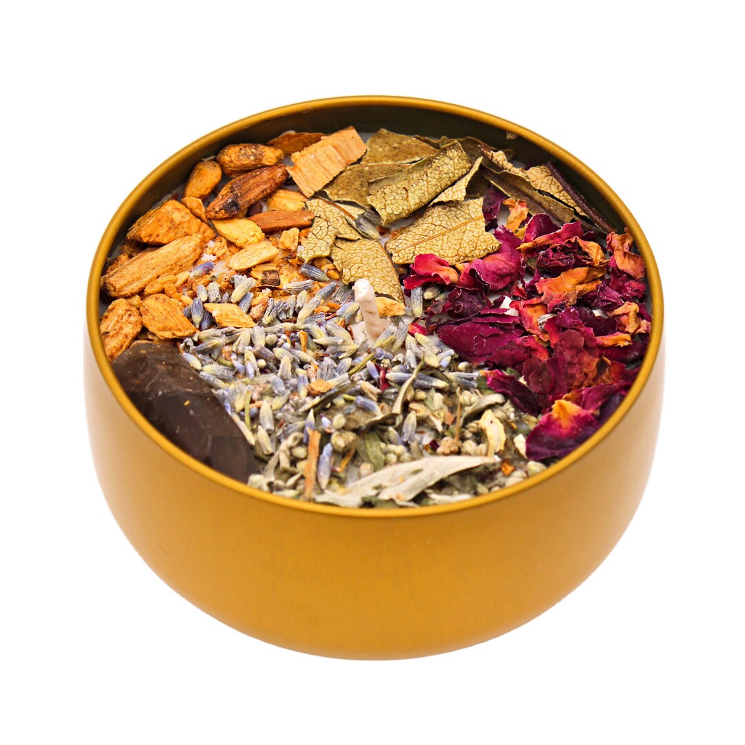 Smoky Quartz Candle Crystal Candle LETTING GO Candle Intention Candle Palo Santo Candle Etsy