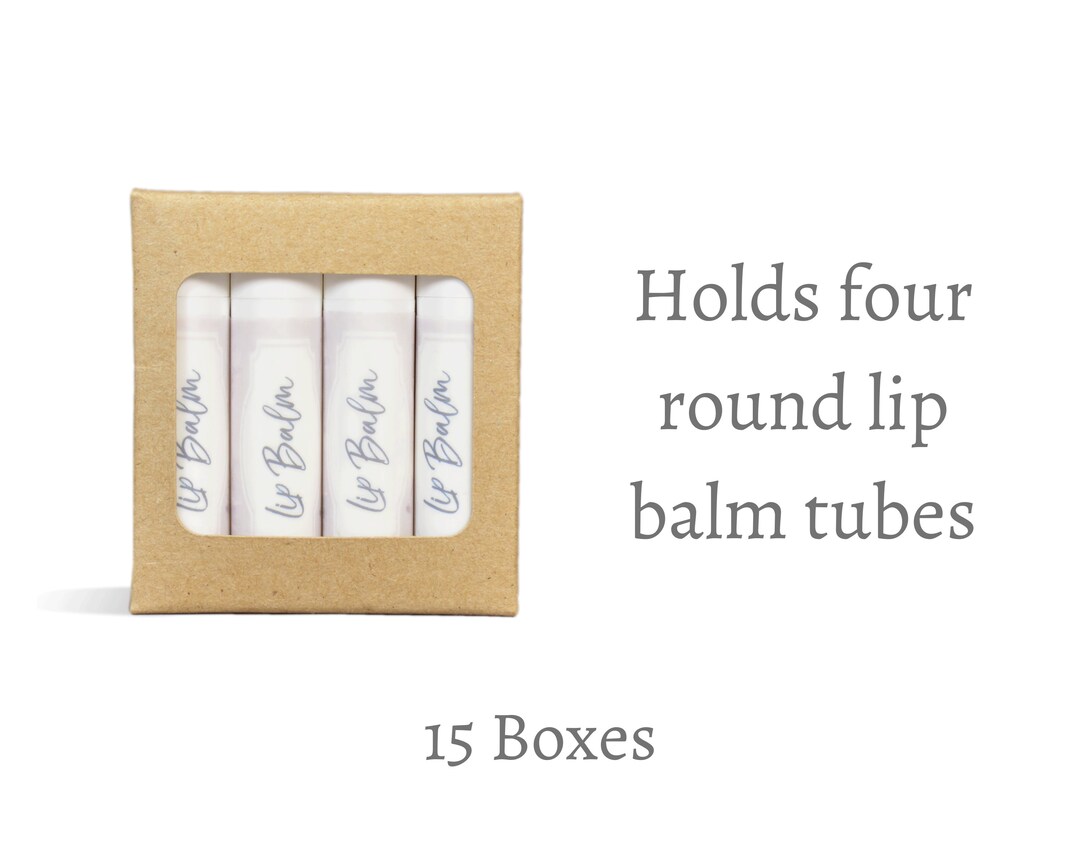 Lip Balm Tube Box Packaging for Lip Balms Etsy