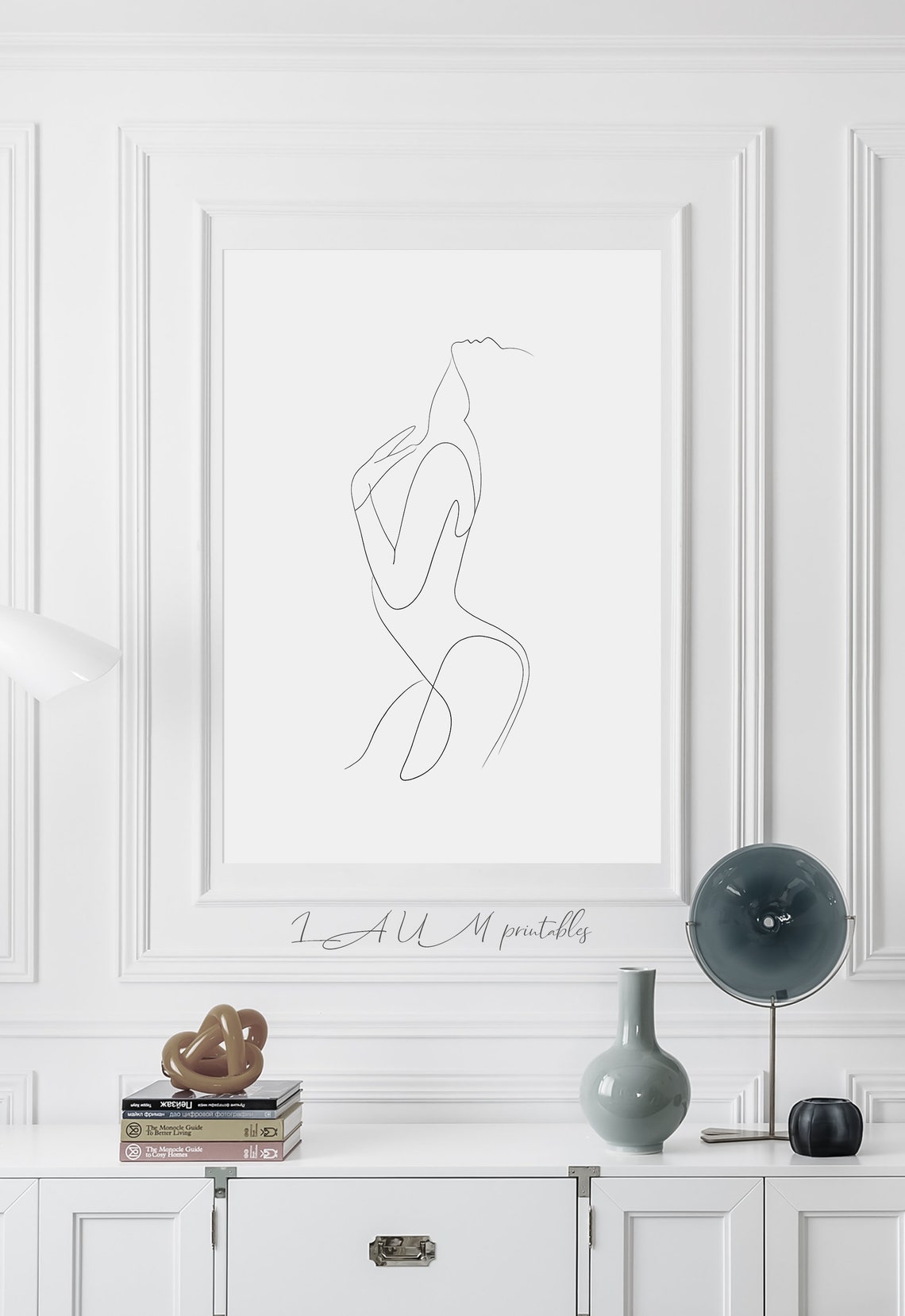 Woman's Body Silhouette Art, Printable Art - Etsy