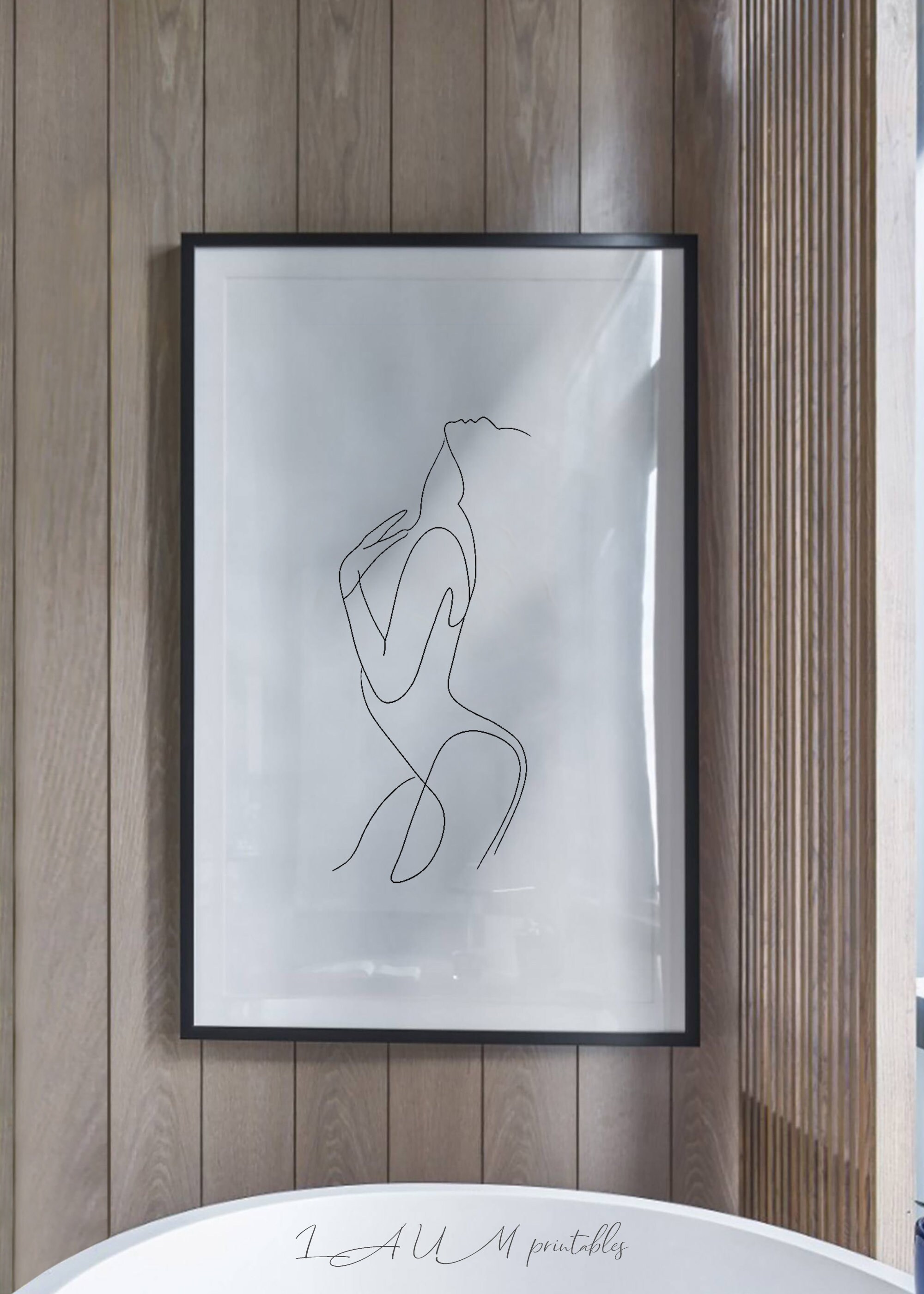 Woman's Body Silhouette Art, Printable Art - Etsy