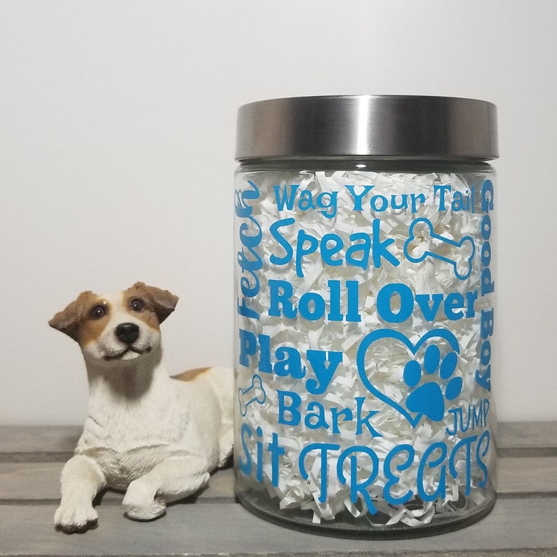 Dog Sayings Dog Treat Jar Dog Treat Jar Treat Jar Treat Jar Etsy
