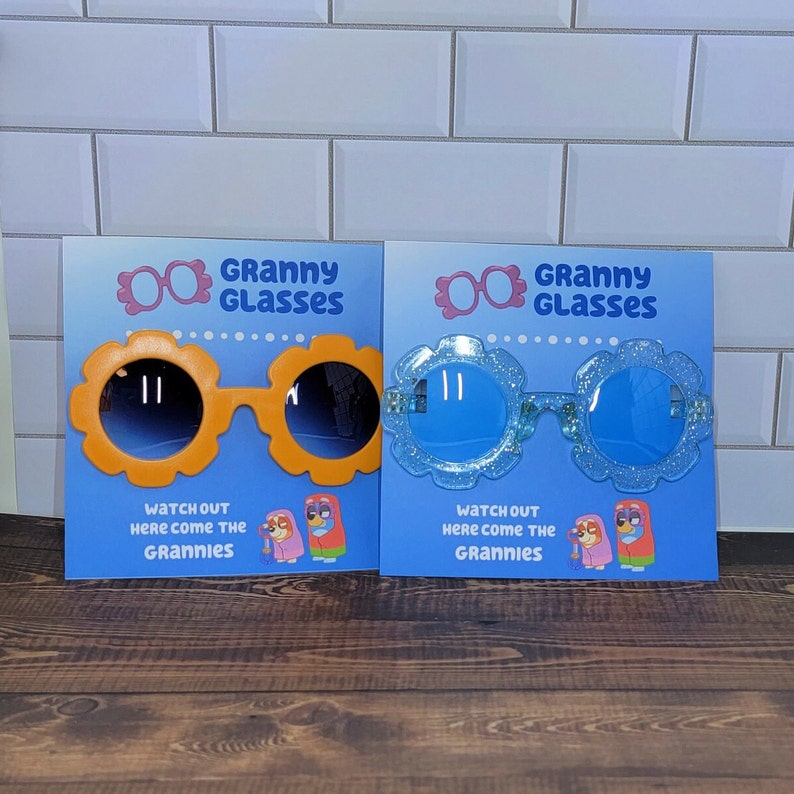 Bluey Inspired Granny Glasses Party Favors Bluey Granny - Etsy Canada